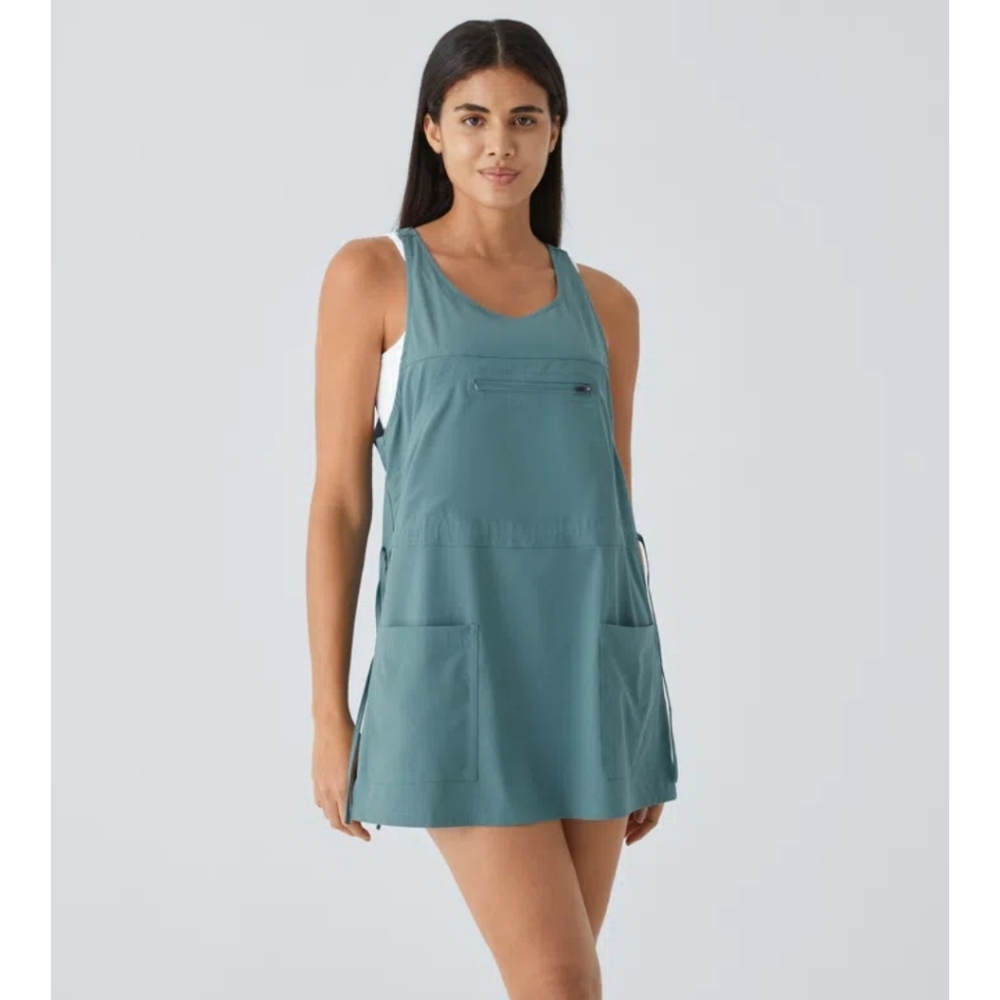 Halara Breezeful Backless Multiple Pockets Drawst… - image 1